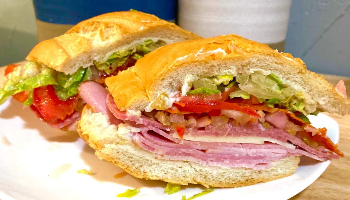 Solve Late night Italian, RaidtheFridge style sandwich ham