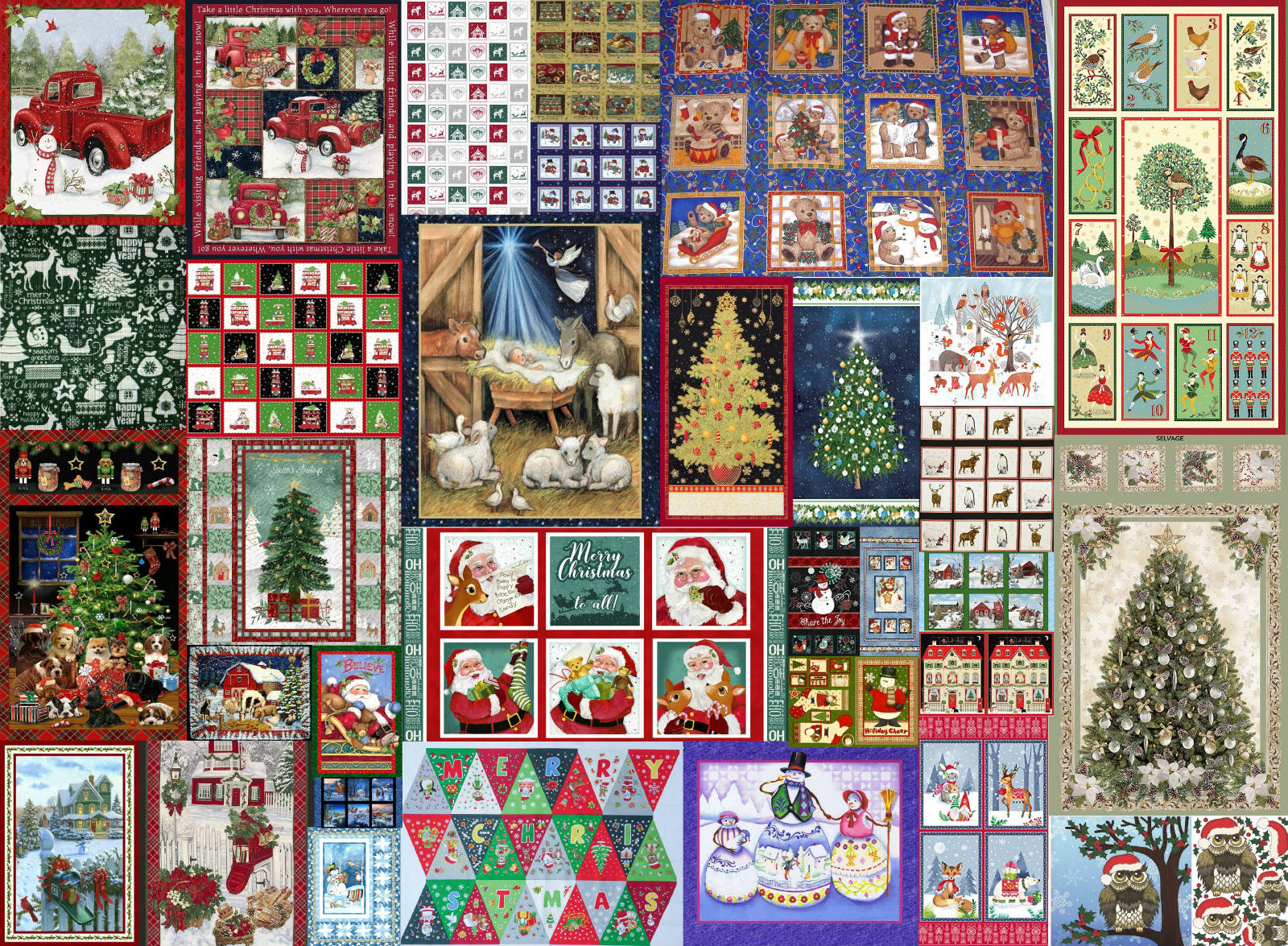 Jigsaw Puzzle Christmas Panels 391 pieces Jigidi