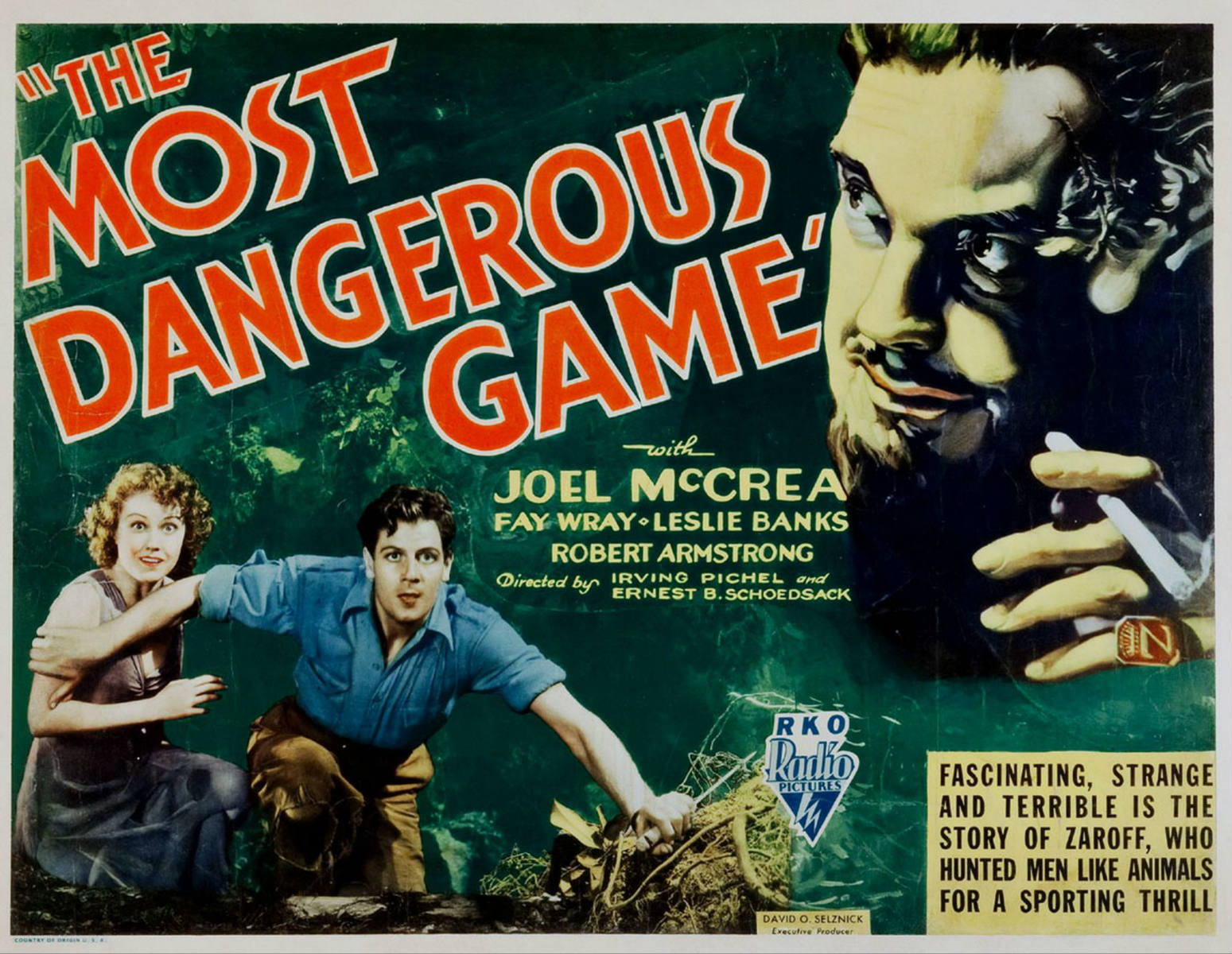 Solve The Most Dangerous Game 1932 jigsaw puzzle online with 520 pieces