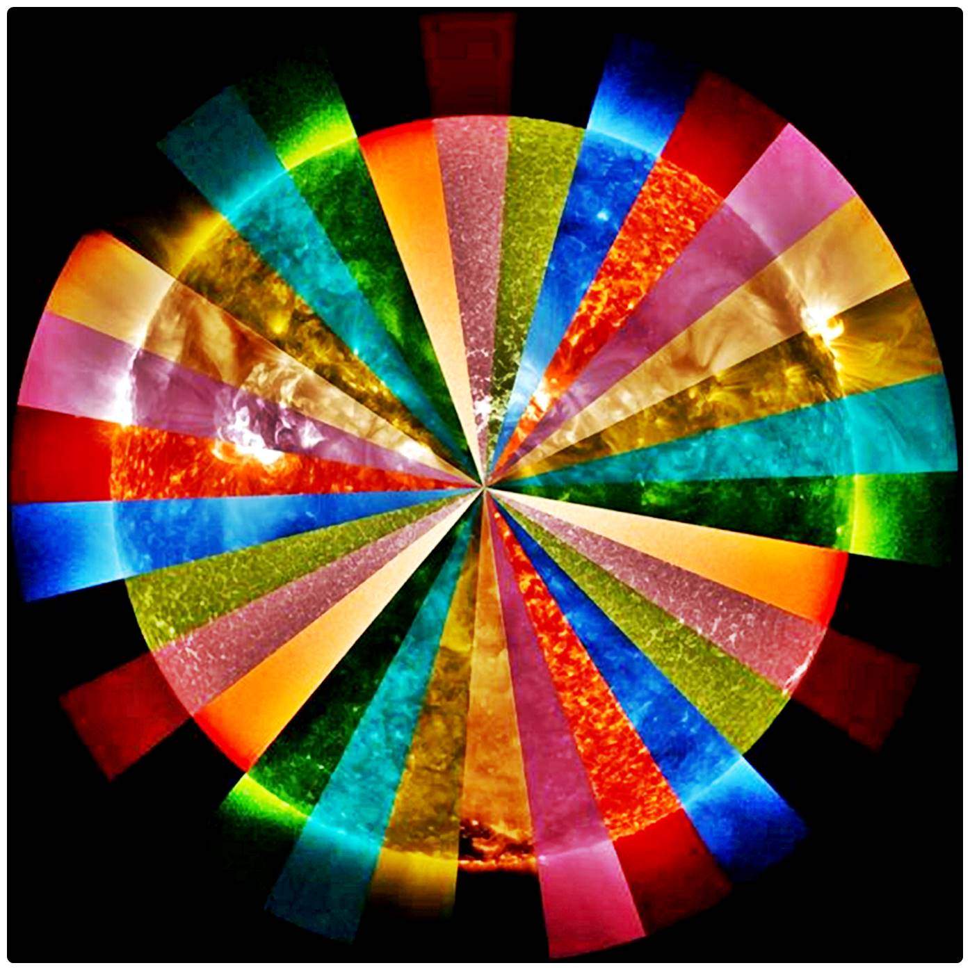 Solve NASA Color Wheel of our Sun jigsaw puzzle online with 289 pieces