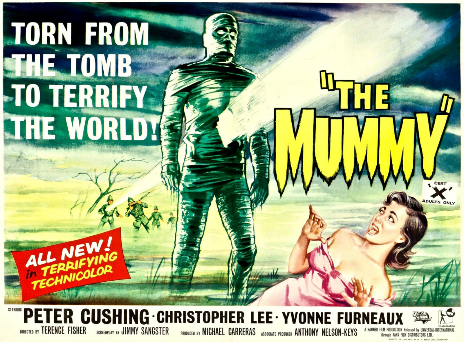 Solve THE MUMMY - 1959 MOVIE POSTER PETER CUSHING, CHRISTOPHER LEE ...
