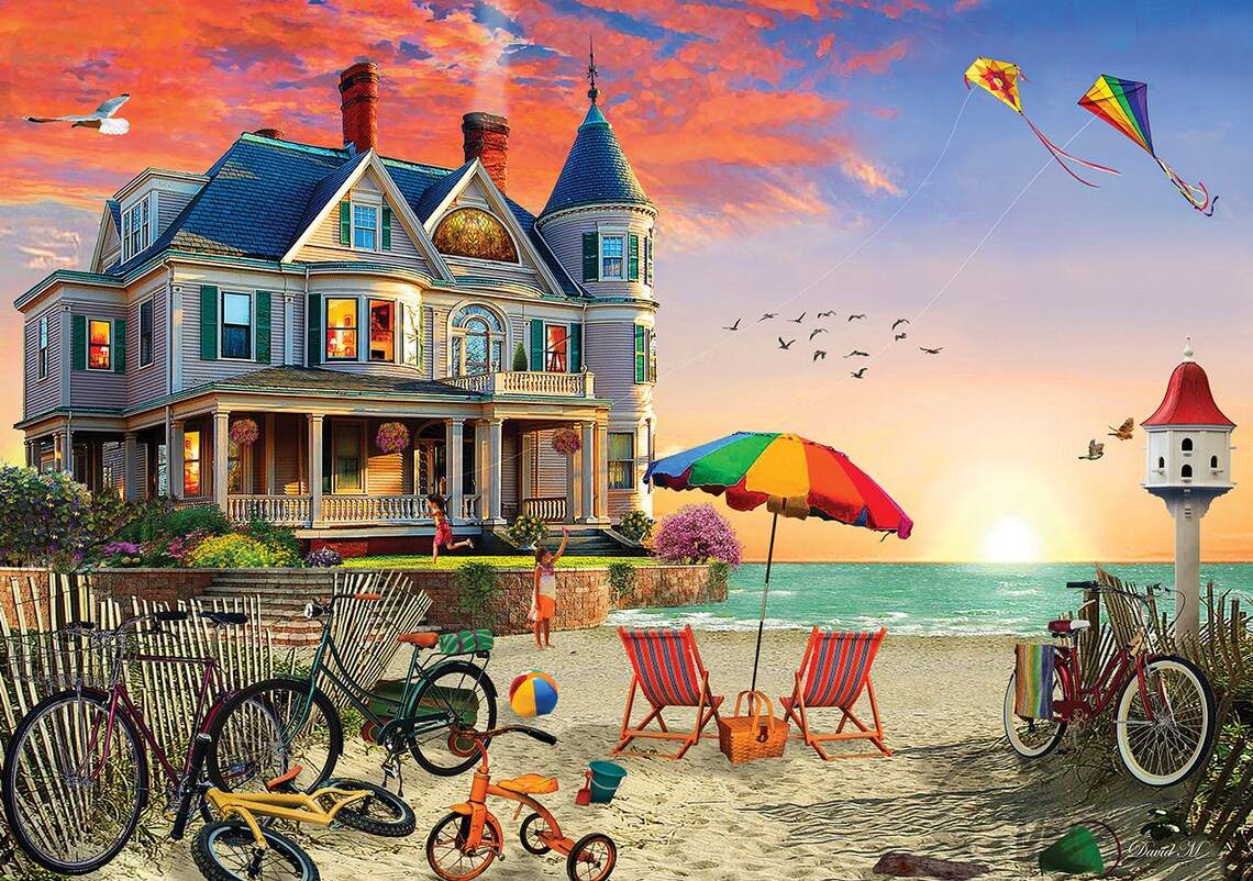 Solve On the Beach jigsaw puzzle online with 88 pieces