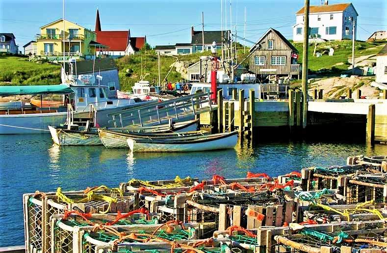 Jigsaw Puzzle Peggy's Cove Lobster Traps All Ready For Tomorrow