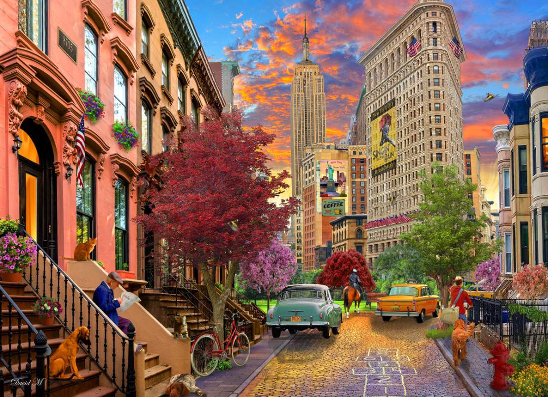 Solve New York jigsaw puzzle online with 96 pieces