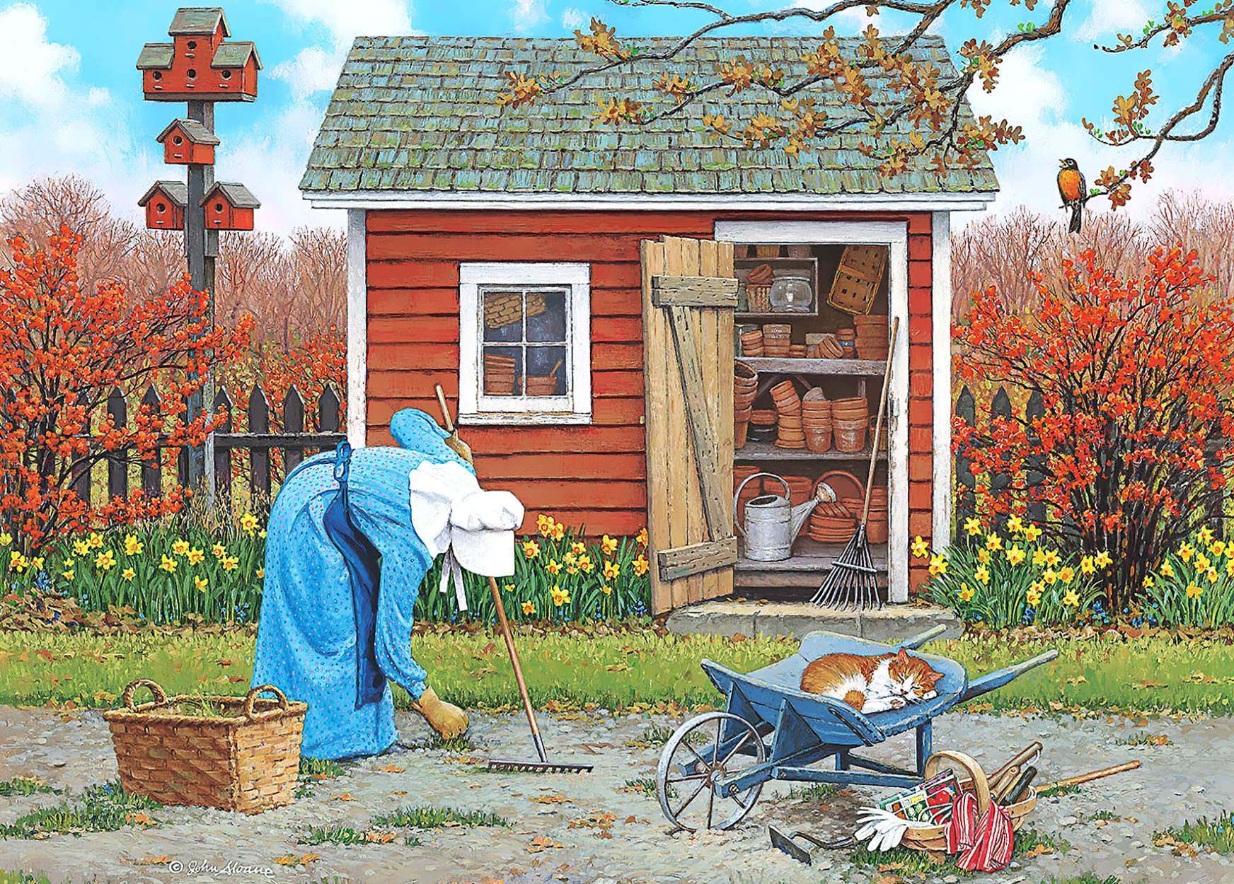 Solve Early to Work jigsaw puzzle online with 150 pieces