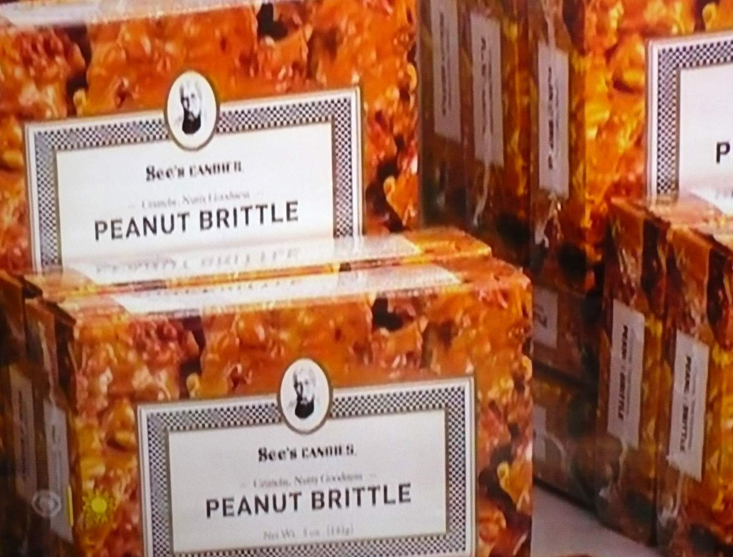 Solve See's Peanut Brittle . . . . . jigsaw puzzle online with 63 pieces