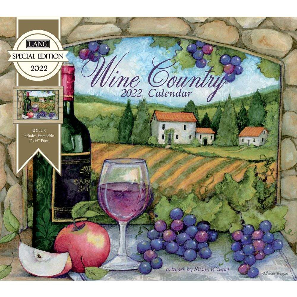 Solve LANG 2022 Wall Calendar Wine Country jigsaw puzzle online with