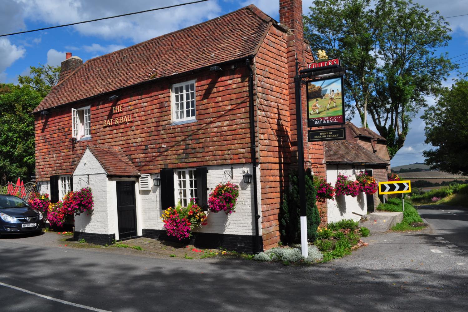 Solve The Bat & Ball Pub. Waterlooville. Hampshire. UK. jigsaw puzzle