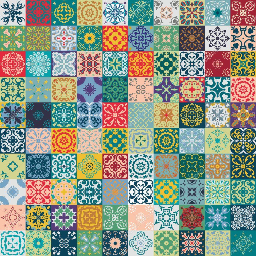 Solve coloured tiles jigsaw puzzle online with 289 pieces