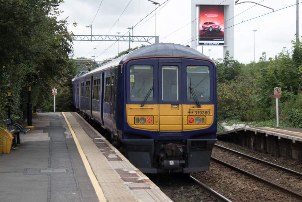Solve Merseyrail City Line 08 08 2017 Broad Green Station BR Class 319 Solve merseyrail city line 08 08 2017 broad green station br class 319