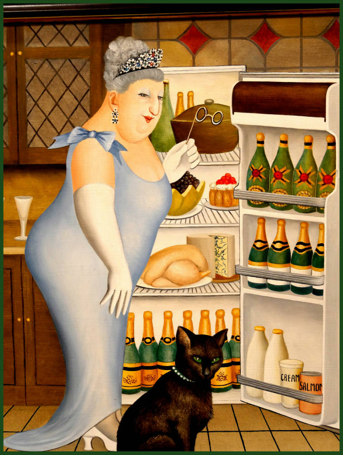 Solve by Beryl Cook on Google image jigsaw puzzle online with 48 pieces