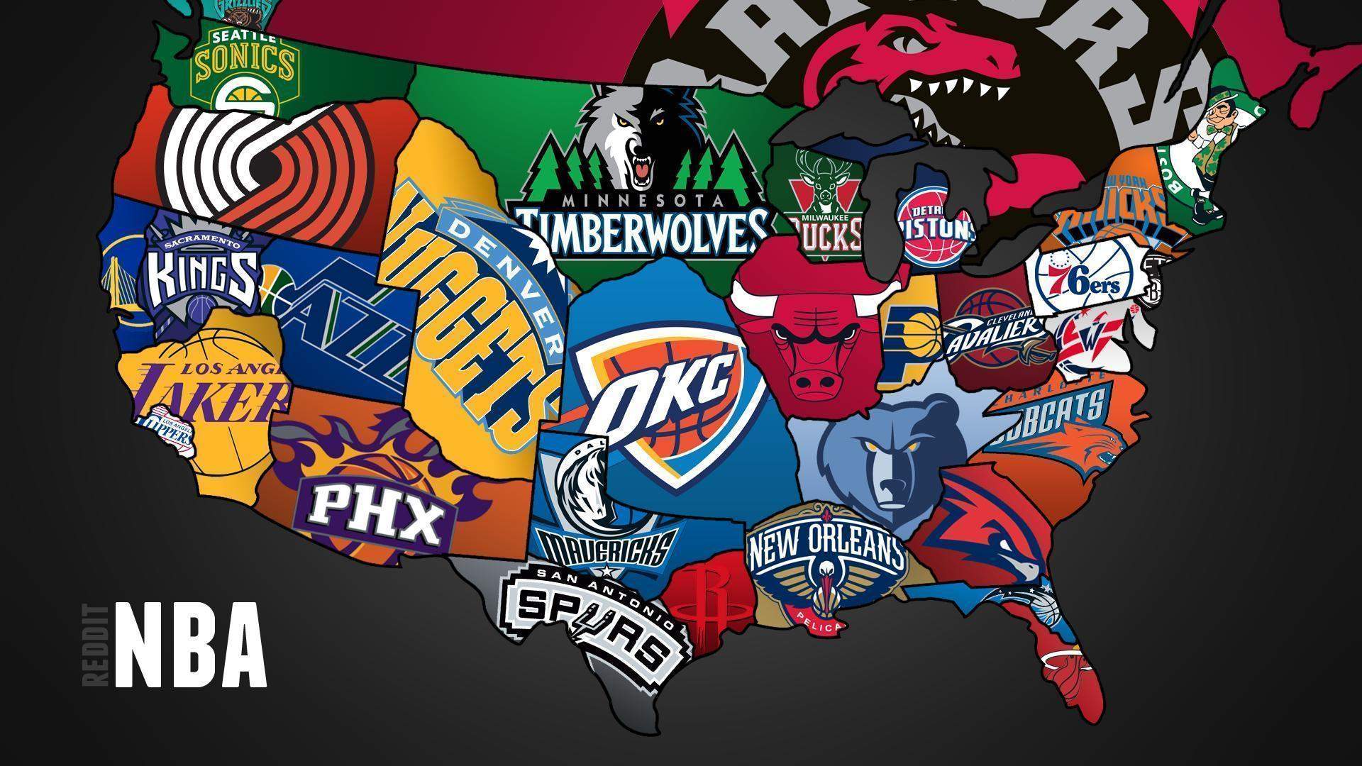 Solve nba logos jigsaw puzzle online with 510 pieces