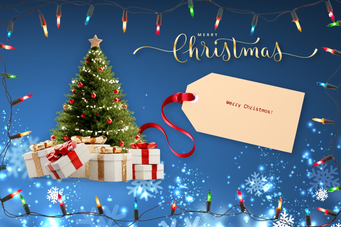 Christmas card jigsaw puzzle