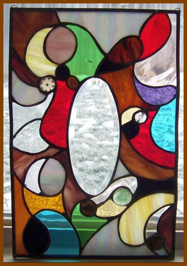 Jigsaw Puzzle | Abstract stained glass pattern | 12 pieces | Jigidi