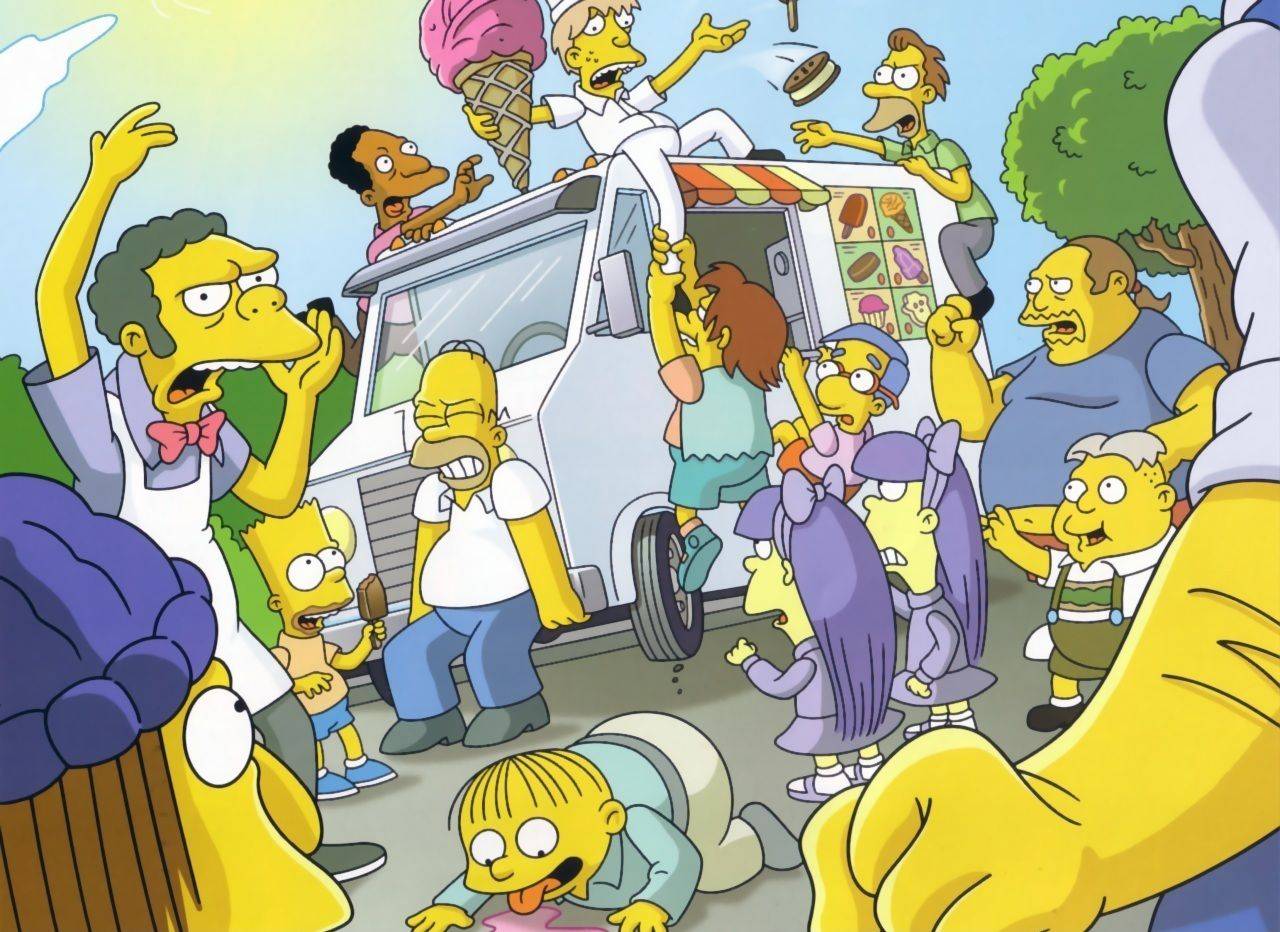 Solve The Simpsons jigsaw puzzle online with 450 pieces