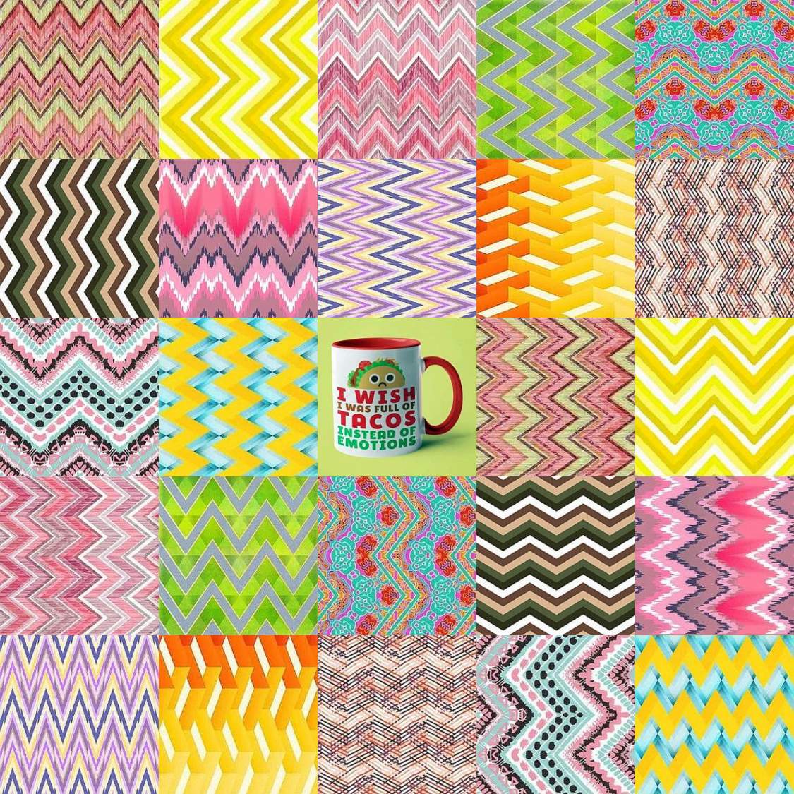 Solve Zigzag Doubles 242b jigsaw puzzle online with 49 pieces