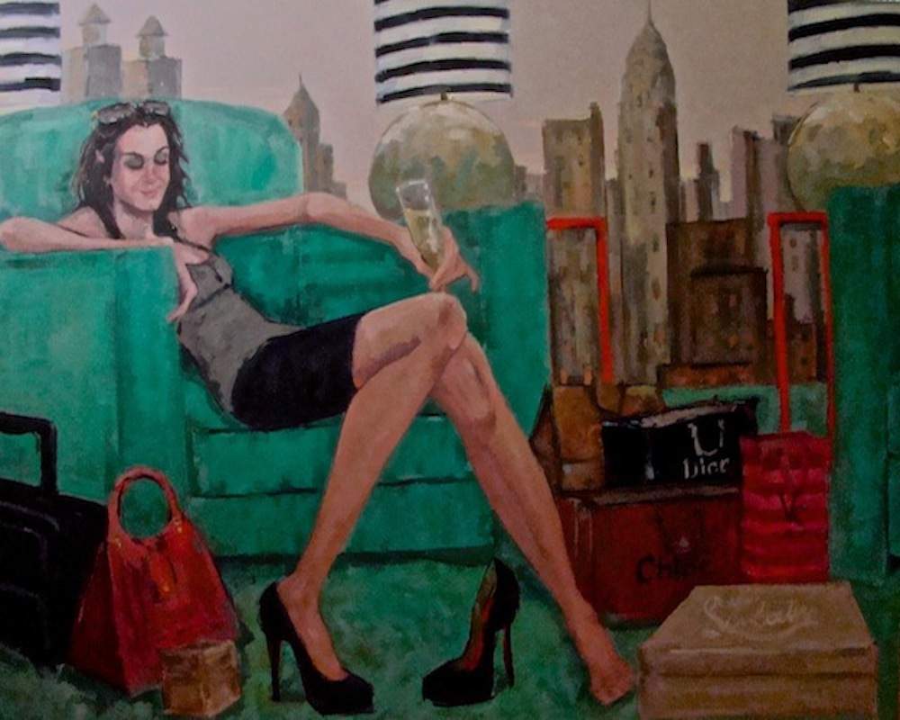 Nancy Rhodes Harper Solve Nancy Rhodes Harper Artwork - 'Aimee' jigsaw puzzle online with ...
