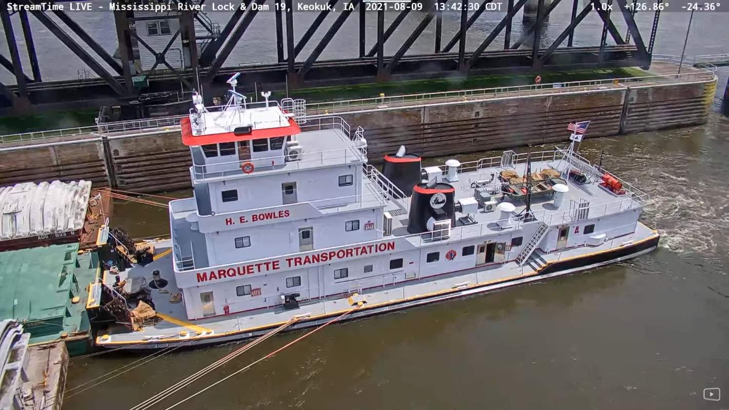 Solve H.E Bowles Mississippi River Towboat Keokuk, IA (20210809