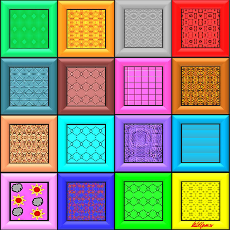 Solve frameworks 4x4 jigsaw puzzle online with 64 pieces