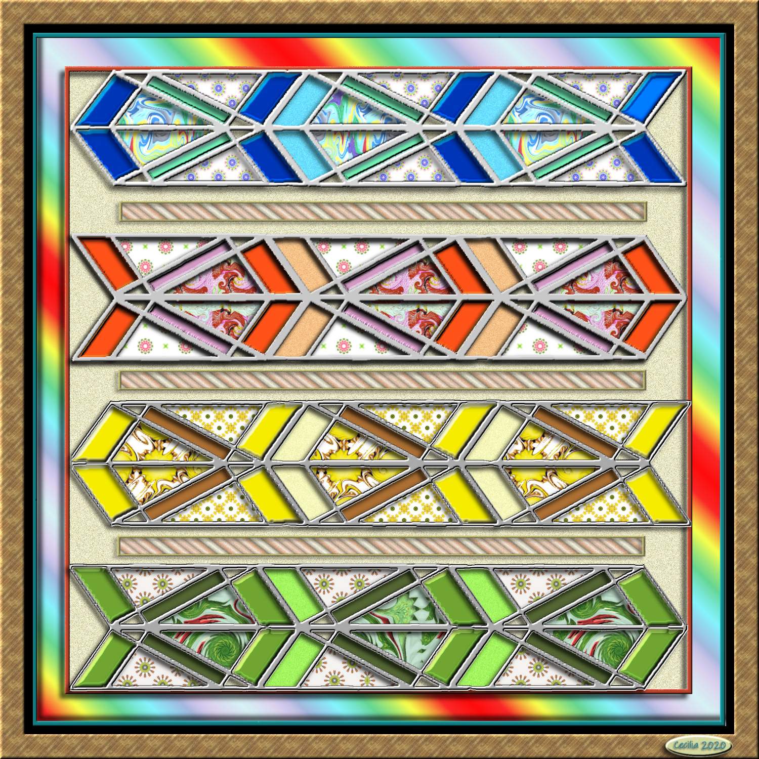 Solve stained glass jigsaw puzzle online with 256 pieces