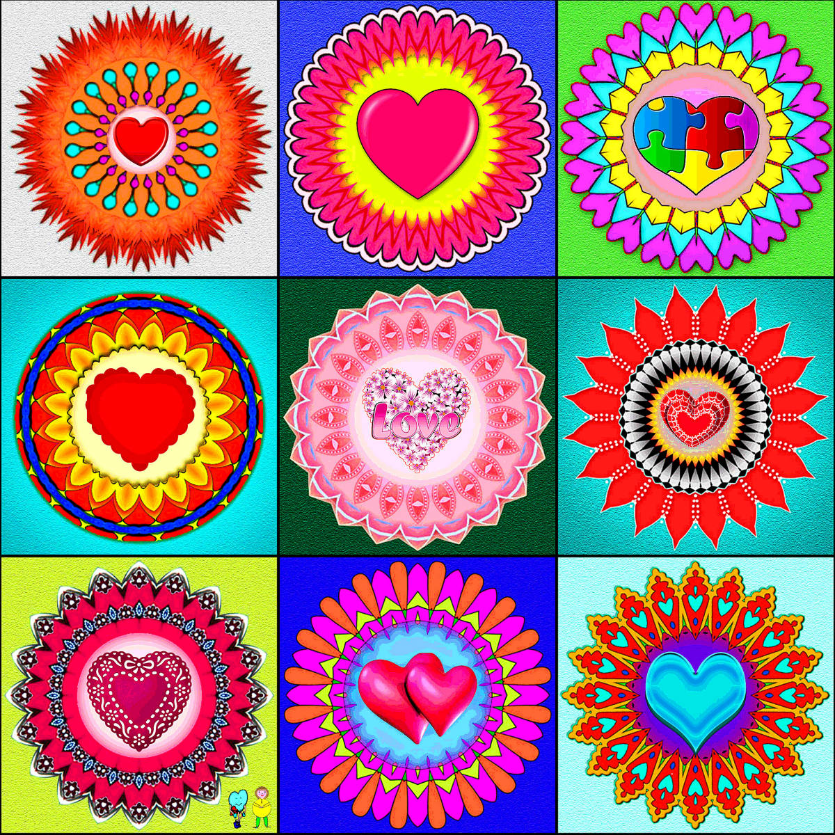 Solve Happy Valentine for Jigidi mosaic lovers large jigsaw puzzle