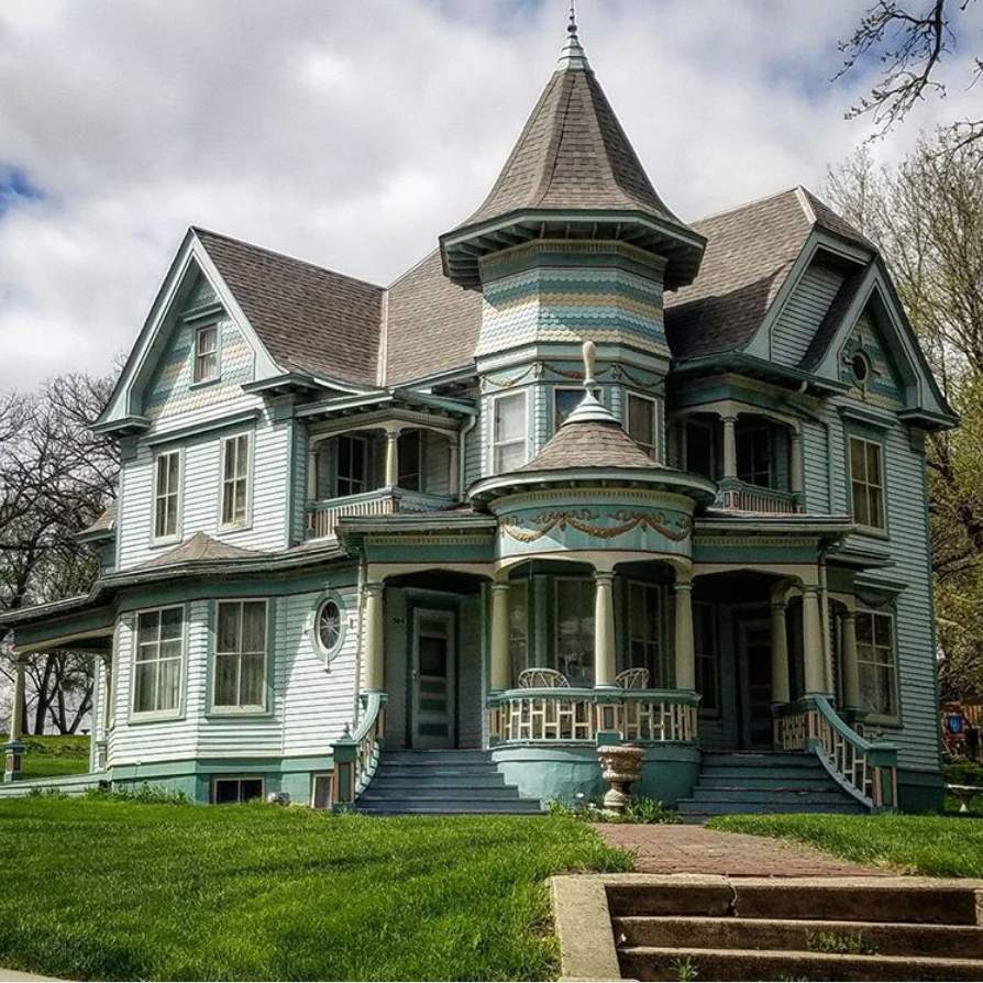 Solve Victorian with intricate trim and four porches jigsaw puzzle ...