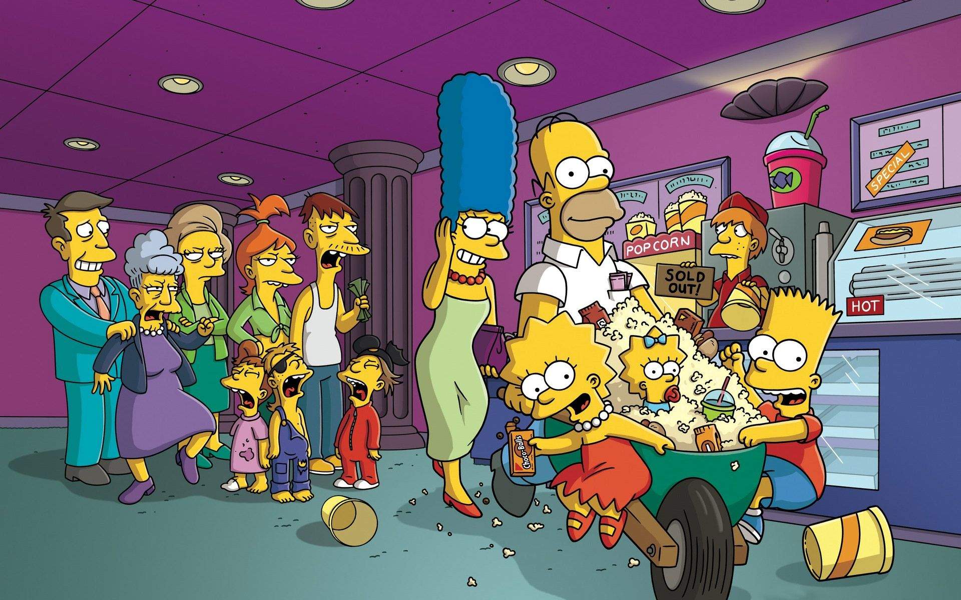 Solve The Simpsons jigsaw puzzle online with 294 pieces