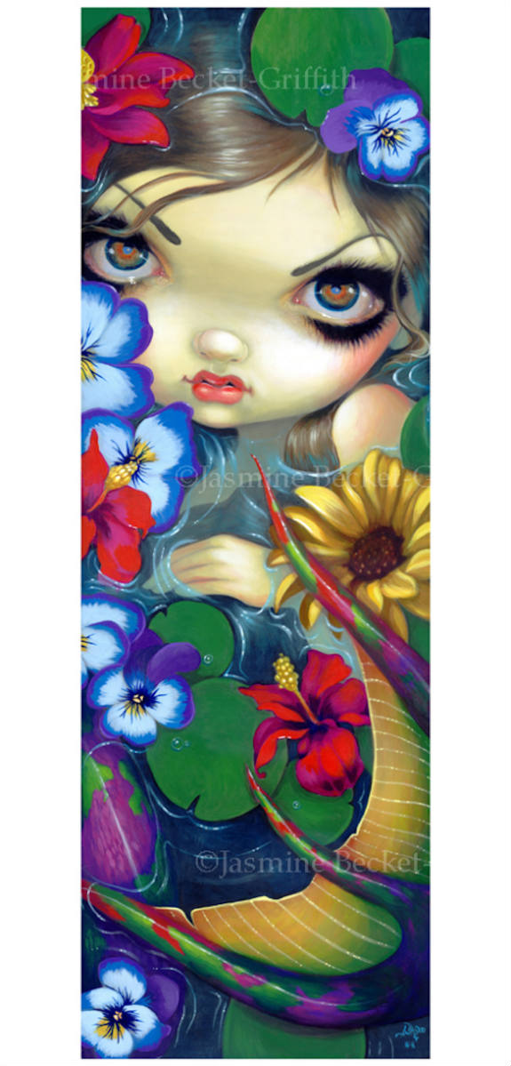 Solve Mermaid with Floating Flowers Jasmine BecketGriffith jigsaw
