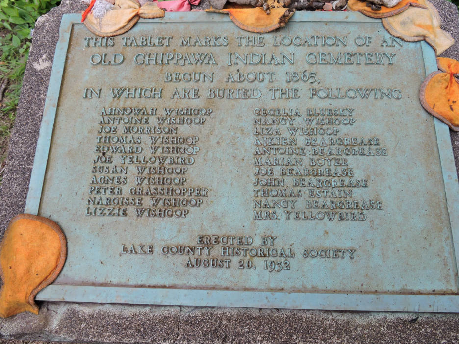 Solve Old Chippewa Indian Cemetery begun about 1865 burial place of