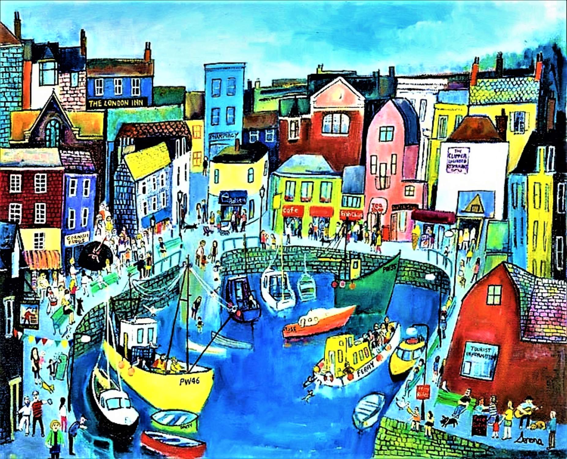 Solve May Day in Padstow jigsaw puzzle online with 357 pieces