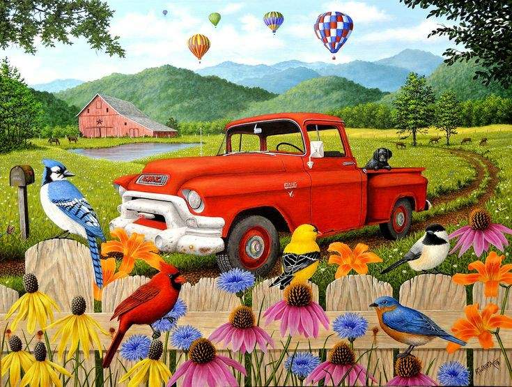 Solve VINTAGE TRUCK (934) jigsaw puzzle online with 63 pieces