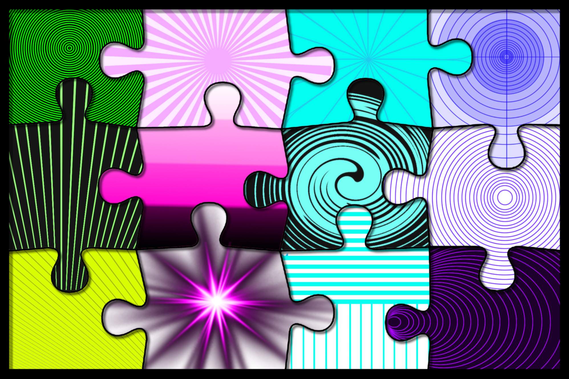 Solve Colorful Puzzle Fun jigsaw puzzle online with 600 pieces