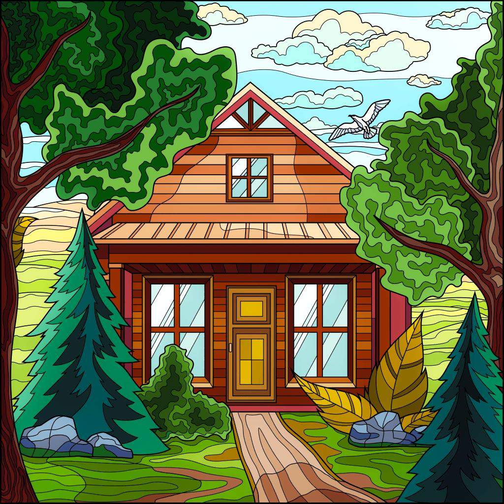 Solve Paint by numbers 17 jigsaw puzzle online with 49 pieces