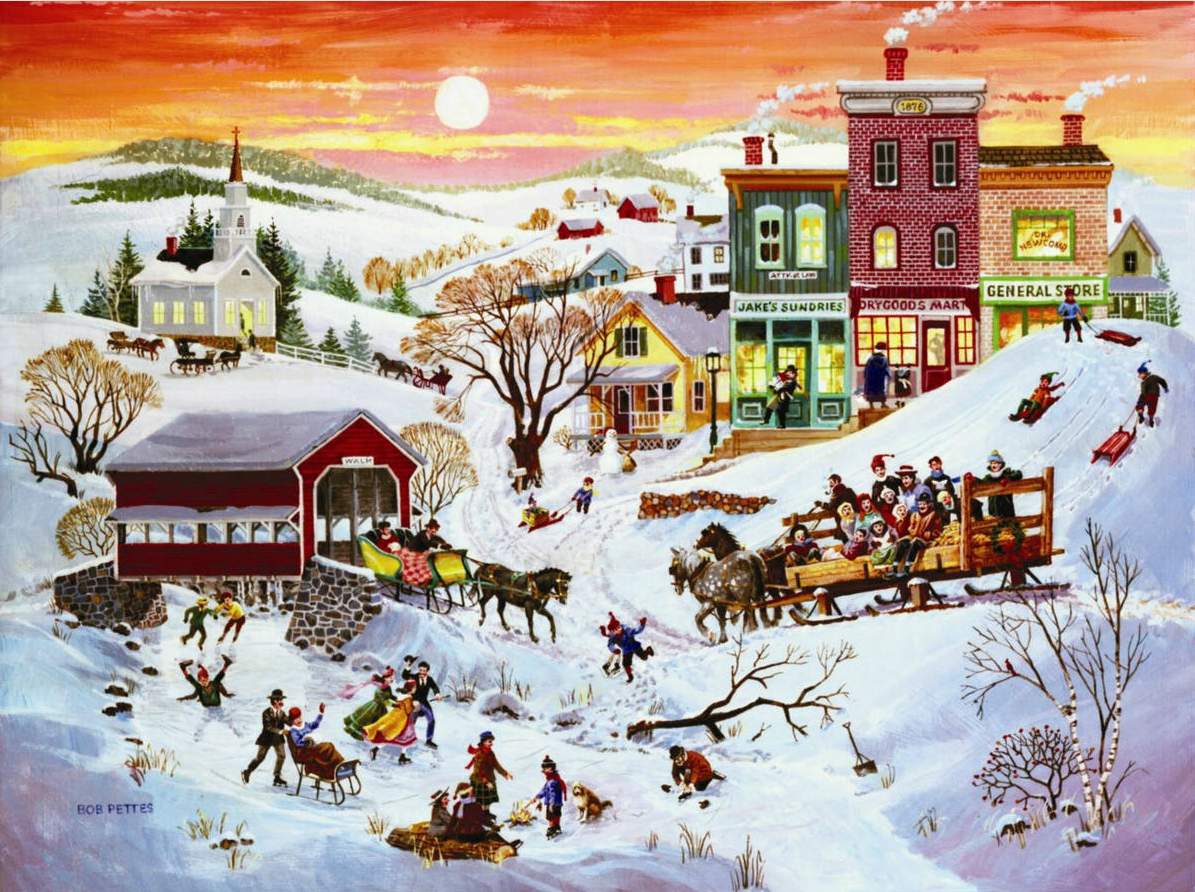 Зимний пазл. Художница keith stapleton. Рождественские пазлы. Winter puzzle. Зимний пазл.